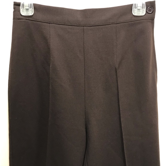 Valentino Miss V Gruppo GFT wool blend brown dress pants size 40/6 Tapered - Picture 2 of 15